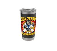 Le Jiu-jitsu, C'est Mon Super-pouvoir : Bjj Gorilla Power Gobelet isotherme en acier inoxydable double paroi