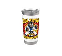 Le Jiu-jitsu, C'est Mon Super-pouvoir : Bjj Gorilla Power Gobelet isotherme en acier inoxydable double paroi