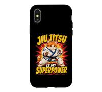 Le Jiu-Jitsu, C'est Mon Super-Pouvoir - Chubby Grappling Cat Coque pour iPhone X/XS