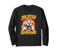 Le Jiu-Jitsu, C'est Mon Super-Pouvoir - Chubby Grappling Cat Manche Longue