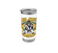 Le Jiu-jitsu, C'est Mon Super-pouvoir - Cute Gorilla Bjj Gobelet isotherme en acier inoxydable double paroi