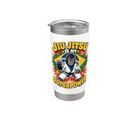 Le Jiu-jitsu, C'est Mon Super-pouvoir - Kids Gorilla Bjj Gobelet isotherme en acier inoxydable double paroi