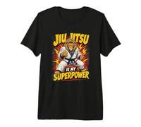Le Jiu-Jitsu, C'est Mon Super-Pouvoir Lion MMA T-Shirt Haut de Gamme