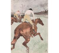 Le Jockey de Henri de Toulouse-Lautrec datant de 1899 ; Affiche d'illustration imprimée par Ken Welsh (35,6 x 50,8 cm)