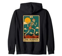 Le Jogging avec Cartes de Tarot The Runner Skeleton Sweat à Capuche