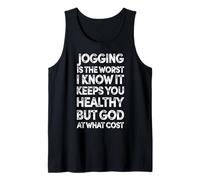 Le Jogging est Le Pire - Course à Pied, Gym, Marathon de Cross-Country Débardeur