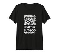 Le Jogging est Le Pire - Course à Pied, Gym, Marathon de Cross-Country T-Shirt Haut de Gamme