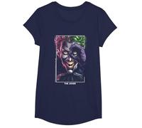 Le Joker Halloween Design Le Joker T-Shirt, Fille, Bleu Marine, S