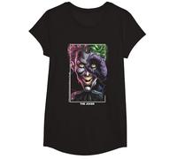 Le Joker Halloween Design Le Joker T-Shirt, Fille, Noir, L