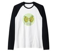 Le Joli Couple d'amis Kawai Olive Vous Aime Tellement de Jeux de Mots Amusants Manche Raglan