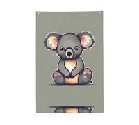 Le joli drapeau koala aux couleurs vives 61 x 91 cm pour l'extérieur drapeaux bannières avec œillets en polyester de qualité supérieure