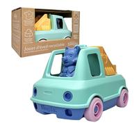 Le Jouet Simple - Camion de Pompier - Véhicule Multicolore avec échelle - Jouet d’éveil - Écoresponsable - Plastique recyclé - Fabriqué en France - 100% Recyclable - Cadeau 1-4 Ans (Turquoise)