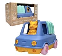 Le Jouet Simple - Camion Poubelle - Véhicule Multicolore à ordures - Jouet d’éveil - Écoresponsable - Plastique recyclé - Fabriqué en France - 100% Recyclable - Cadeau 1-4 Ans (Bleu)