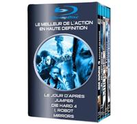Le jour d'après + Jumper + Die Hard 4 + I, Robot + Mirrors - Coffret Action 5 Blu-ray