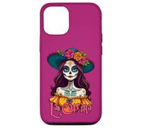 Le Jour des Papillons - Portrait de Calavera La Catrina 1 Coque pour iPhone 12/12 Pro