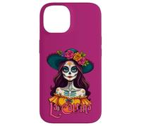 Le Jour des Papillons - Portrait de Calavera La Catrina 1 Coque pour iPhone 14