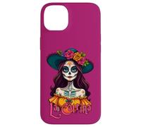 Le Jour des Papillons - Portrait de Calavera La Catrina 1 Coque pour iPhone 14 Plus