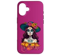 Le Jour des Papillons - Portrait de Calavera La Catrina 1 Coque pour iPhone 16