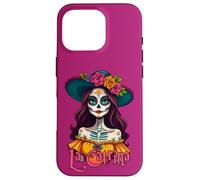 Le Jour des Papillons - Portrait de Calavera La Catrina 1 Coque pour iPhone 16 Pro