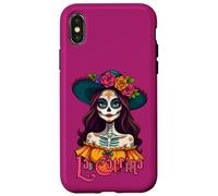 Le Jour des Papillons - Portrait de Calavera La Catrina 1 Coque pour iPhone X/XS