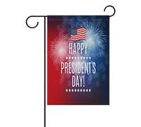 Le Jour Des Présidents Aux États-Unis Drapeau Décoratif Drapeau De Jardin Résistant Aux Intempéries Garden Flag Pour Cour Célébrations Pelouse 30X45Cm