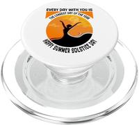 Le Jour Le Plus Long Happy Summer Solstice Day Midsummer Païen PopSockets PopGrip pour MagSafe