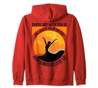 Le Jour Le Plus Long Happy Summer Solstice Day Midsummer Païen Sweat à Capuche