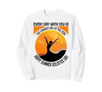 Le Jour Le Plus Long Happy Summer Solstice Day Midsummer Païen Sweatshirt