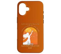 Le Jour Le Plus Long Happy Summer Solstice Day Paganisme Midsummer Coque pour iPhone 16