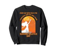 Le Jour Le Plus Long Happy Summer Solstice Day Paganisme Midsummer Sweatshirt