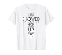 Le Jour où Le Cancer est apparu dans ma Vie, Dieu s'est montré Plus Grand T-Shirt