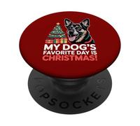 Le Jour préféré de Mon Chien est Noël PopSockets PopGrip Adhésif