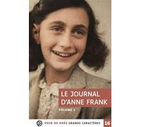 Le journal d'anne frank (2 volumes) Grands caractères, édition accessible pour les malvoyants - Anne Frank - Voir De Pres - Coffret - Roman