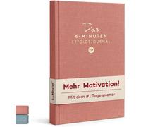 Le Journal De Réussite De 6 Minutes Pur (La Version Successeur),Atteindre Des Objectifs Concentrés Et Serrés, De Pleine Conscience Et De Succès (Vieux Rose, Allemand)