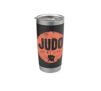 Le judo est ma vie Gobelet isotherme en acier inoxydable double paroi