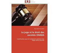 Le Juge Et Le Droit Des Sociétés Ohada