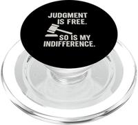 Le Jugement est Libre, Donc Mon indifférence Sarcastic Attitude PopSockets PopGrip pour MagSafe