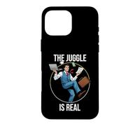 Le Juggle est Un véritable équilibre de Jongleur de Bureau Mignon Coque pour iPhone 16 Pro Max