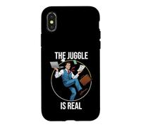 Le Juggle est Un véritable équilibre de Jongleur de Bureau Mignon Coque pour iPhone X/XS