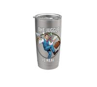 Le juggle est un véritable équilibre de jongleur de bureau mignon Gobelet isotherme en acier inoxydable double paroi