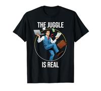 Le Juggle est Un véritable équilibre de Jongleur de Bureau Mignon T-Shirt Graphique avec Valeur