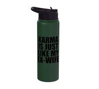 Le karma est comme mon ex femme Stainless Steel Insulated Water Bottle