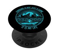 Le Kayak n'est Pas Seulement Un Jeu, C'est ma Vie - Canoë Kayak PopSockets PopGrip Adhésif
