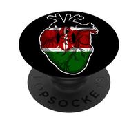 Le Kenya est dans Mon cœur La Tribu Masaï d'Afrique PopSockets PopGrip Adhésif