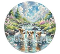 Le Kerry Blue Terrier Puzzles 1000 Pièces Cadeau Unique Jeu Éduchatif Défi Jouet À De Qualité Supérieure Peinture Art pour Adultes Et Enfants À Partir De 14 Ans 1000pcs (67.5x67.5cm)