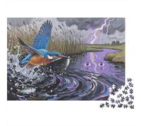 Le Kingfisher Puzzle 1000 Pièces Adulte Qualité Supérieure Défi Jouets The Flux of Life Jeu D'Intelligence Cadeau Unique 1000pcs (75x50cm)