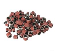 Le kit d'accessoires pour meuleuse électrique contient 102 bandes abrasives grain 80 avec mandrins en caoutchouc efficaces