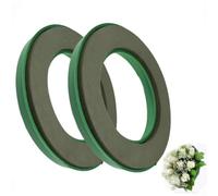 Le kit d'anneaux de couronne en mousse de 30,5 cm comprend 2 unités avec support en plastique conçu pour plus de stabilité dans la construction et la décoration de couronnes