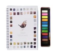 Le kit d'aquarelle complet pour une déconnexion créative Cahier de peinture à l'aquarelle pour débutants, avec scènes de nature faciles, cadeau pour enfants, adultes et adolescents