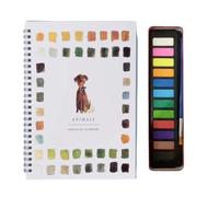 Le kit d'aquarelle complet pour une déconnexion créative Cahier de peinture à l'aquarelle pour débutants, avec scènes de nature faciles, cadeau pour enfants, adultes et adolescents